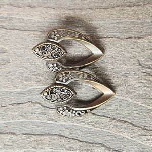 Vintage stamped Val earrings